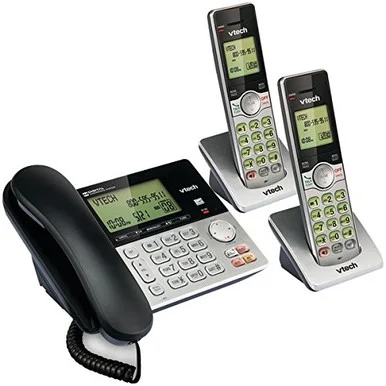 VTech CS6949-2 DECT 6.0 Standard Phone - Silver, Black (vtcs6949-2)