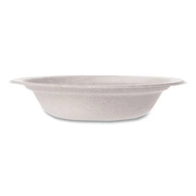 Vegware VWBL12NFA Nourish Molded Fiber Tableware, Compostable, Bowl, Sugarcane, 12 Oz, White, 1,000/carton
