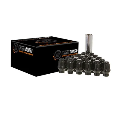 West Coast Wheel Accessories W56015SEB 12mmx1.5 Et Spline 6 Lug Kit Blk