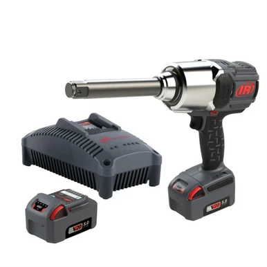 Ingersoll Rand W8591-K2 1" 20v Cordless Impact Wrench 2 Battery Kit, 2000 Ft-lb Torque, 6" Extended Anvil, Friction Ring, Pistol