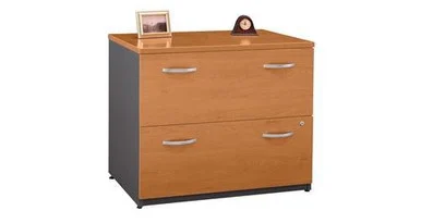 Bbf Series C Lateral File - 35.7" Width X 23.3" Depth X 29.8" Height - 2 - Melamine, Pressboard - Natural Cherry (WC72454ASU)