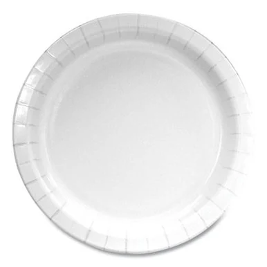 Boardwalk WH6PLT Paper Dinnerware, Plate, 6", White, 1,000/carton