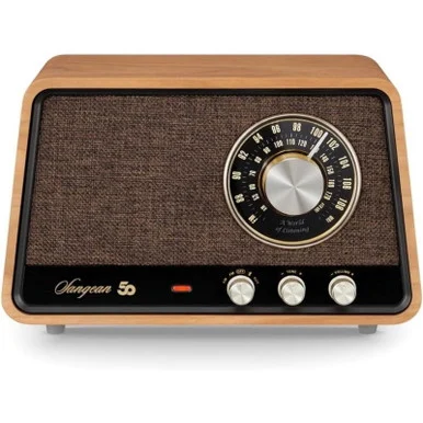 SANGEAN WR-55 AM/FM BLUETOOTH AUX PREMIUM WOODEN CABINET