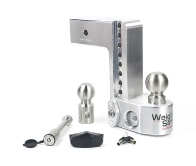 Weigh Safe WS82KA Adjustable Aluminum Trailer Hitch 8-Inch Drop 2-Inch Shank