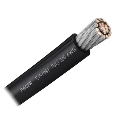 Pacer Group WUL3/0BK-FT Pacer Black 3/0 Awg Battery Cable - Sold By The Foot WUL3/0BKFT