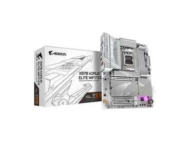 Aorus Ultra Durable X870 AORUS ELITE WIFI7 ICE Gaming Desktop Motherboard - AMD X870 Chipset - Socket AM5 - ATX (x870aoruselitewifi7ice)
