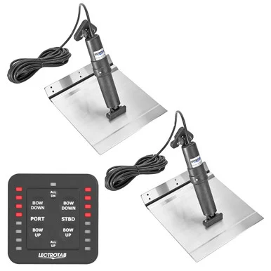 Lecrotab XKASL12X9A Lectrotab Xka Aluminum Alloy Trim Tab Kit W/one-touch Control - 12 X 9