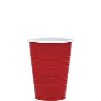 Dart Y16250001 Solo Party Plastic Cold Drink Cups, 16 Oz, Red, 24/pack, 25 Packs/carton