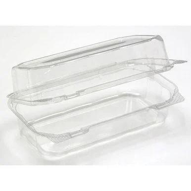 Pactive YCASH3011UCH Hoagie Hinged Lid Container, 9 X 5.5 X 3.2, Clear, Plastic, 220/carton