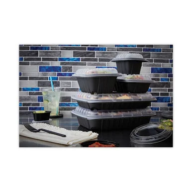 Pactive YCNB6X412000 Earthchoice Entree2go Takeout Container, 12 Oz, 5.65 X 4.25 X 2.57, Black, 600/carton