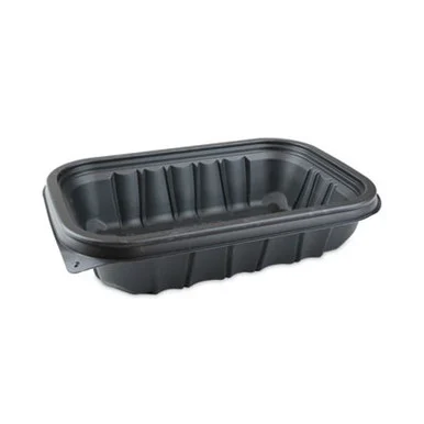 Pactive YCNB9X632000 Earthchoice Entree2go Takeout Container, 32 Oz, 8.66 X 5.75 X 2.72, Black, 300/carton