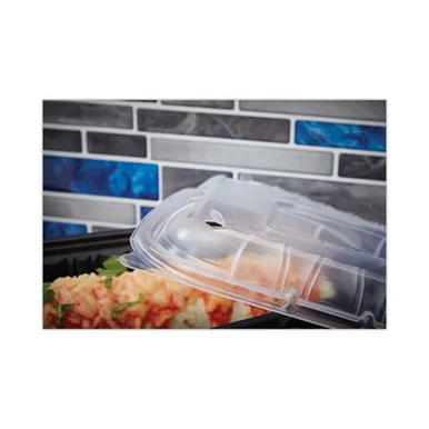 Pactive YCNV9X6PPDL Earthchoice Entree2go Takeout Container Vented Lid, 8.67 X 5.75 X 0.98, Clear, 300/carton