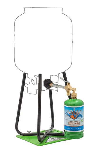Flame King YSN1LBKT 1-lb Refillable Propane Cylinder