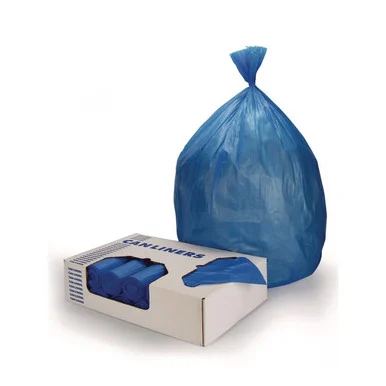 Heritage Z6043HXR01 High-density Waste Can Liners, 23 Gal, 14 Mic, 30 X 43, Blue, 25 Bags/roll, 10 Rolls/carton