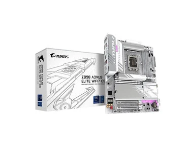 Aorus Ultra Durable Z890 AORUS ELITE WIFI7 ICE Gaming Desktop Motherboard - Intel Z890 Chipset - Socket LGA-1851 - ATX (z890aoruselitewifi7ice)