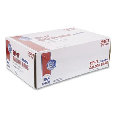 Amercareroyal ZBG1011 Zipper Bags, 1.73 Mil, 10.5" X 10.98", Clear, 250/carton